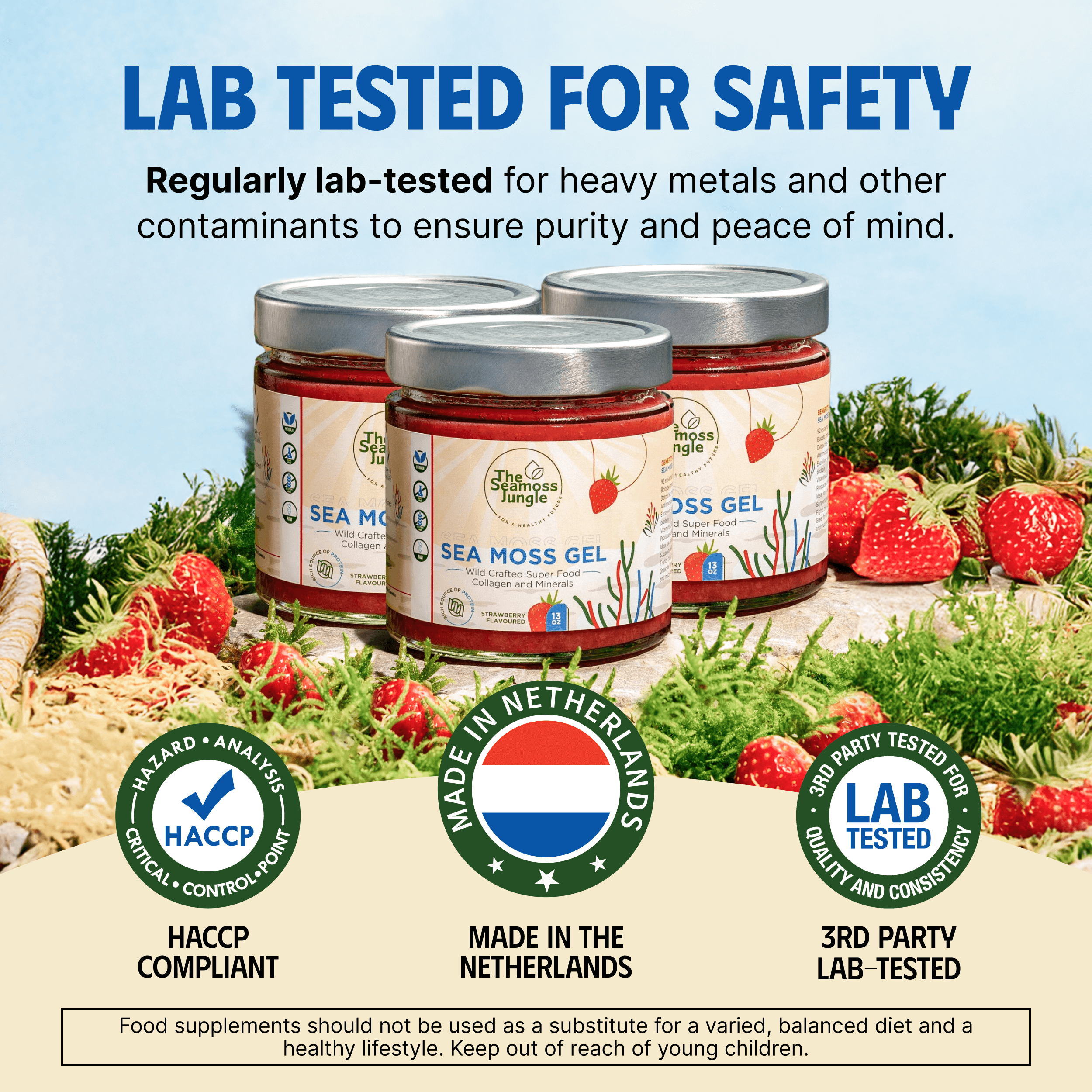 Sea Moss Gel - Strawberry - 500 ml