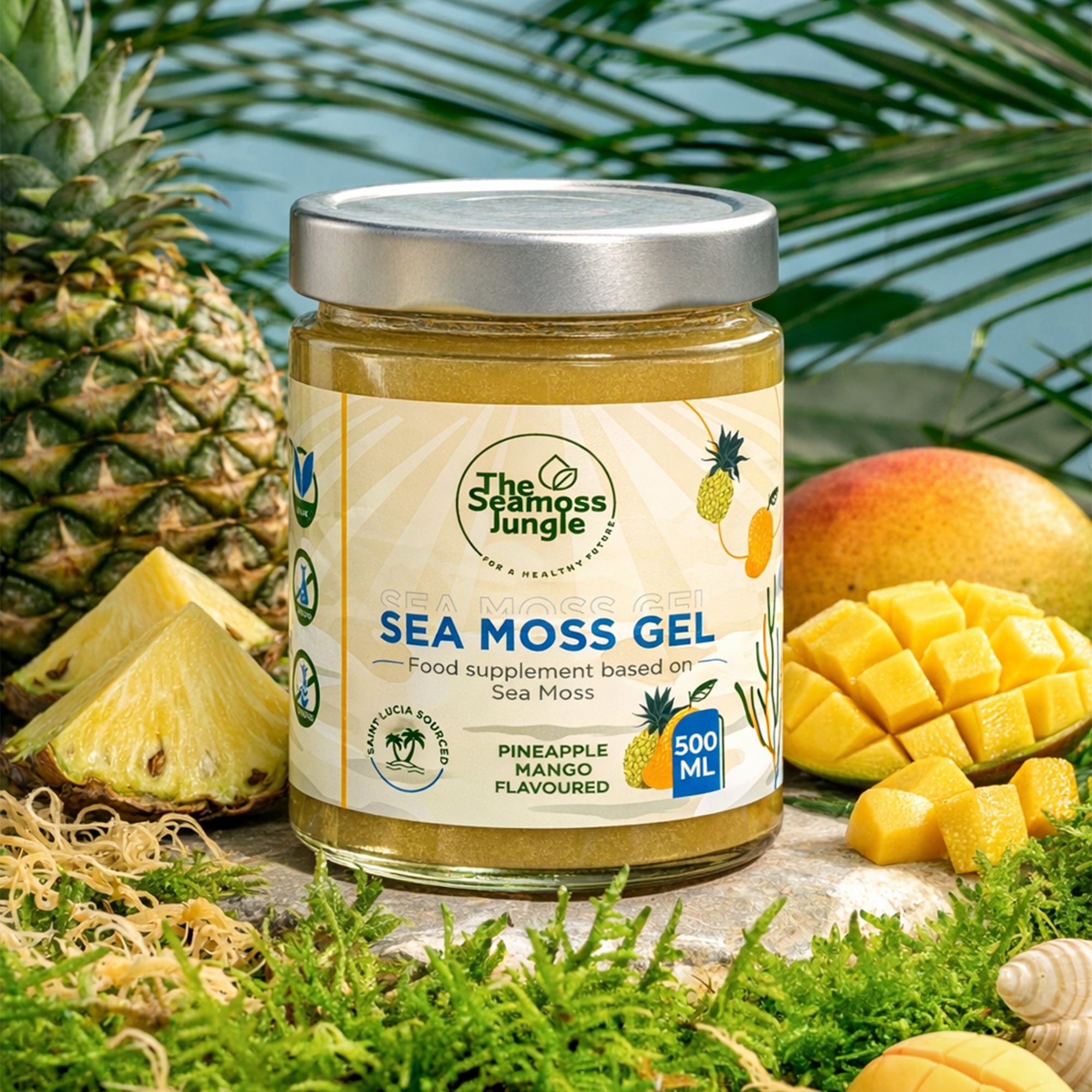 Sea Moss Gel - Mango/Pineapple - 500 ml