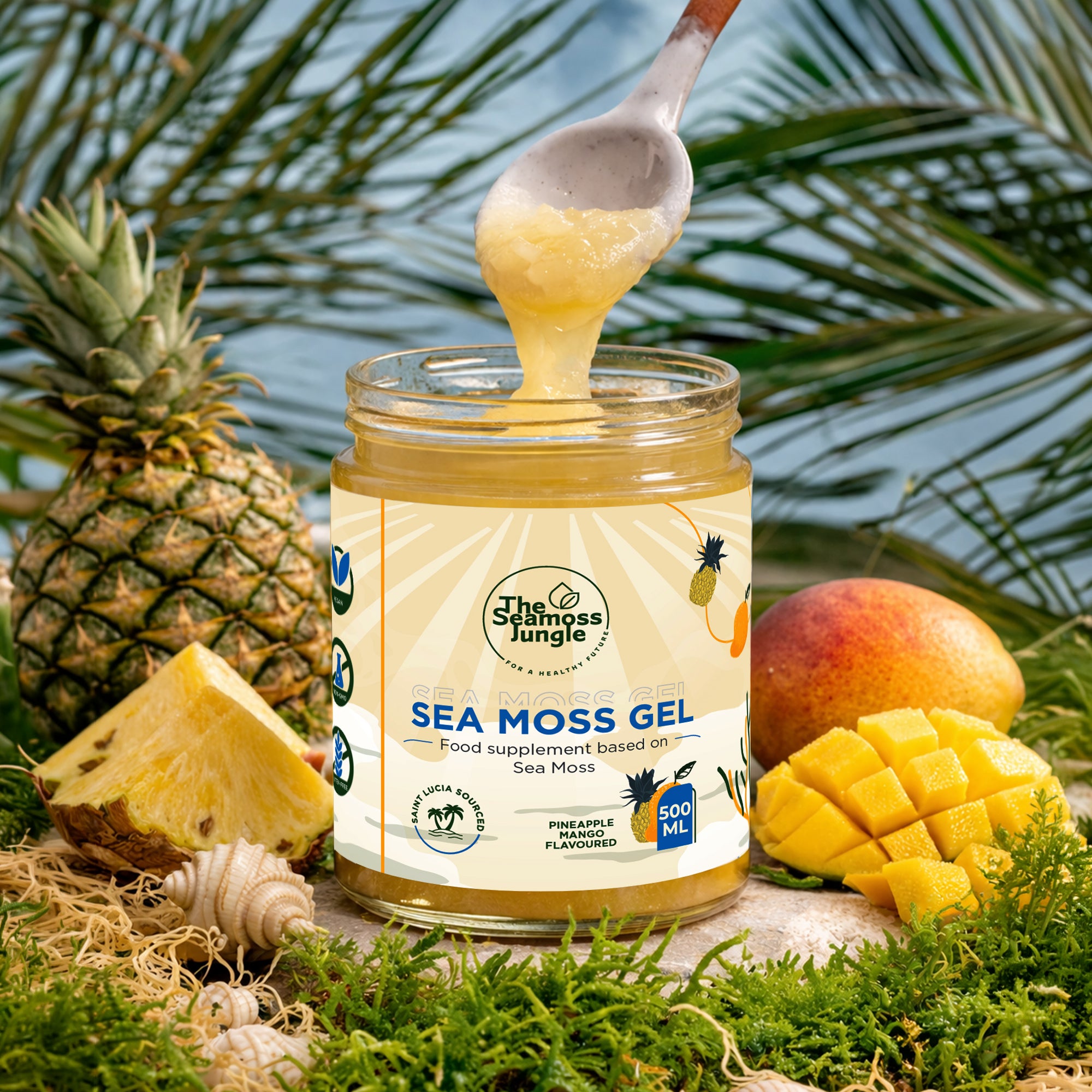 Sea Moss Gel - Mango/Pineapple - 500 ml