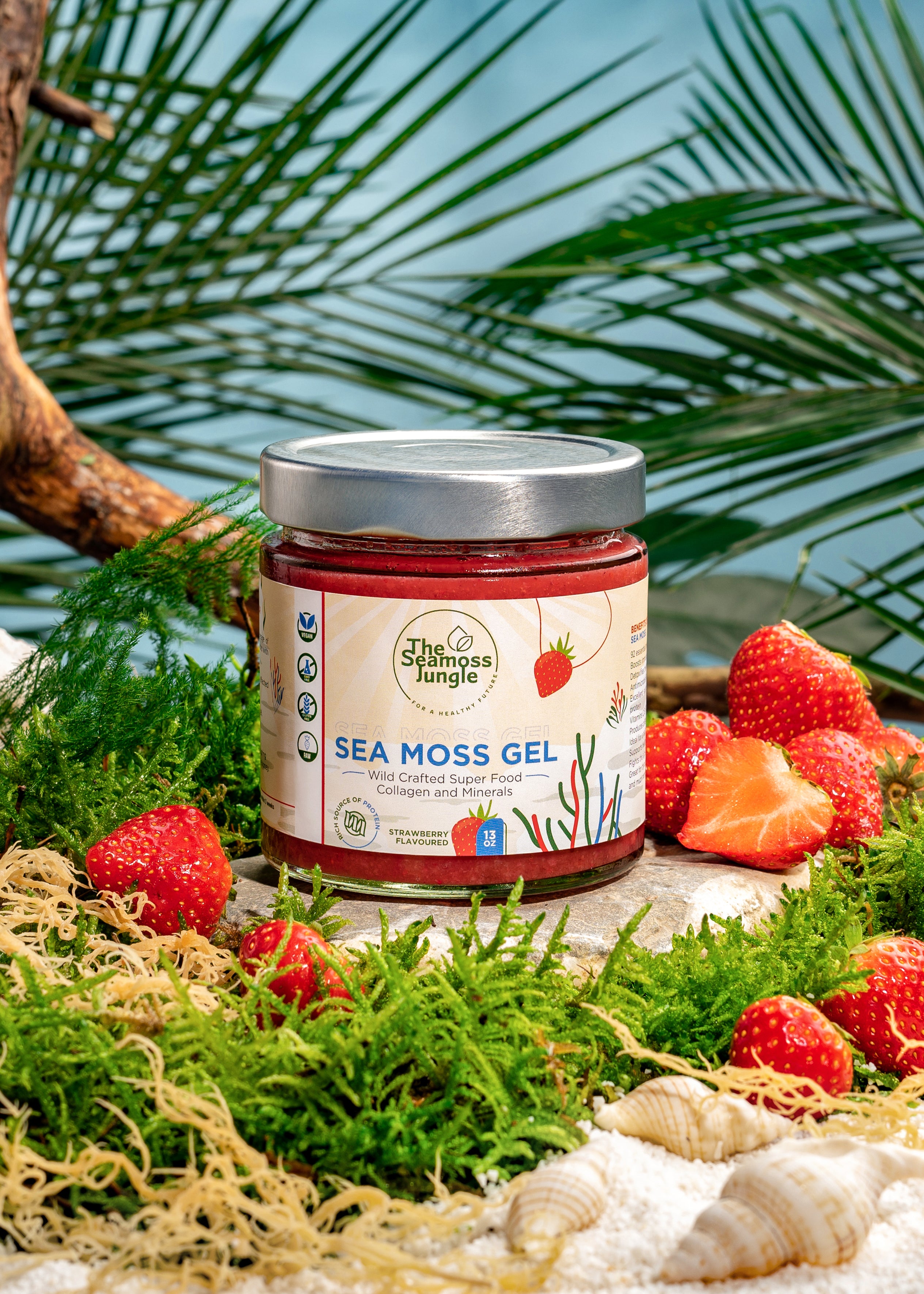 Sea Moss Gel - Strawberry - 500 ml